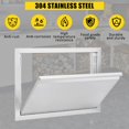 thumbnail image 3 of Qinaqin 8132| cm de Profundidadurable 1 Stainless Steel Gabinete Puerta Left Opening 17\, 3 of 6