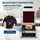 thumbnail image 5 of Yeshouse Parrilla comercial para paninis, sandwichera eléctrica de 1800W, placa esmaltada 23x23 cm, prensa doble de acero inoxidable con control de temperatura y asa, 5 of 8