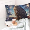 thumbnail image 4 of Salouo Night Sky Bald Eagle Pattern Pillow Cases,1PC Pillow Covers with Envelope Closure Decorative Pillow Case for Bed Couch,Pillows Not Included-16"x24", 4 of 6