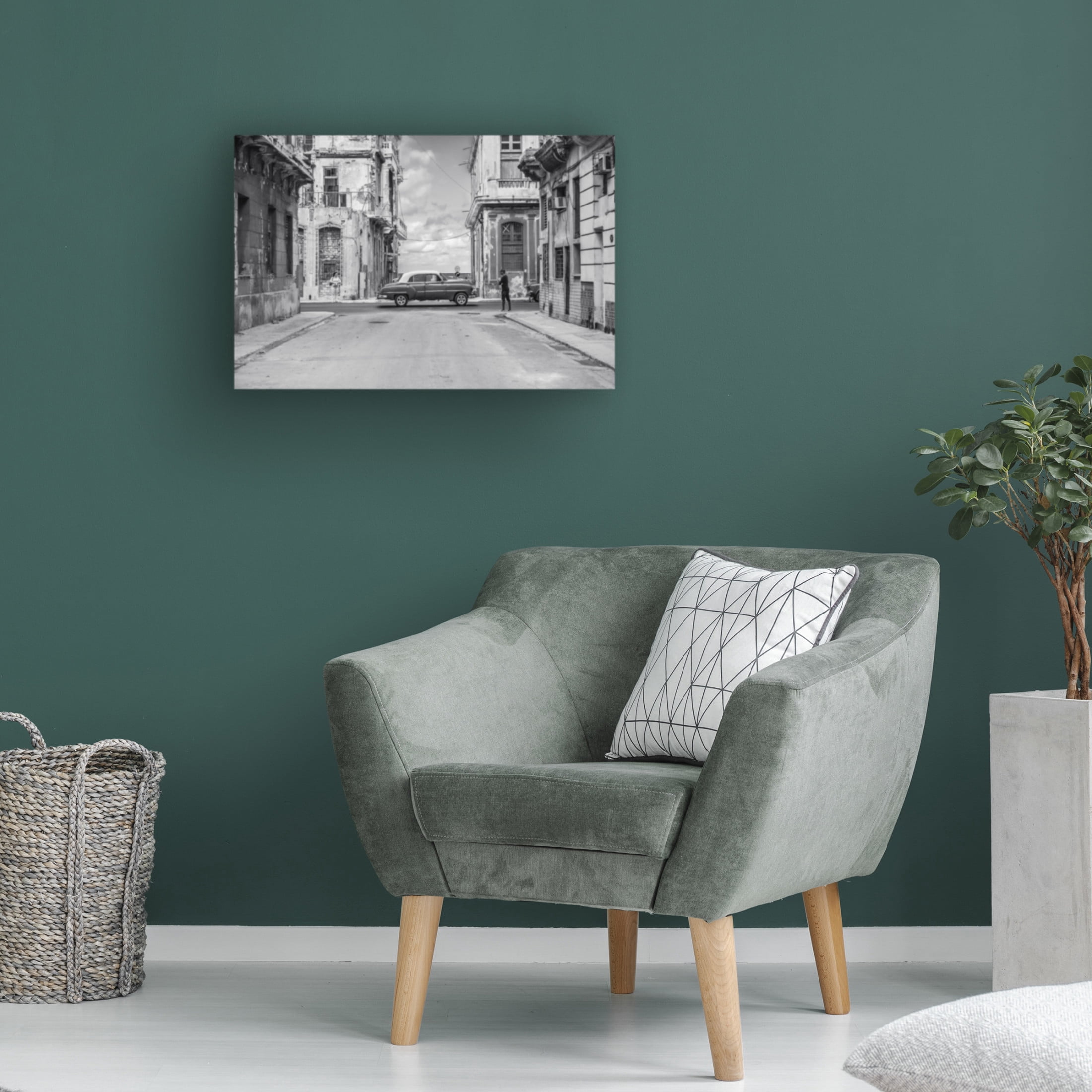 Canvas Wall Art - Marco Tagliarino 'Streets Of Lavana' Wall Art for Living Room, Bedroom, or Office D?cor by Trademark Fine Art - 47 x 30 Inches