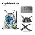 thumbnail image 4 of Xecao Game All Day Pattern Sports Drawstring Backpack - String Swim Gym Bag with Wet Proof Pocket for Women&Men-Small, 4 of 6