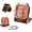 TYN-FS-02, variant on Solar Fan,Solar Fans For Outside, Solar Fan,Camping Fan, With 2 Modes, 4-Speed Wind & 3-Gen Led Light, Portable Rechargeable Ventilador Recargable For Outdoor Travel & (Orange)