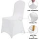thumbnail image 3 of Funda protectora impermeable para silla de LICRA, funda elástica para silla para fiesta universal, banquete, evento de boda, hotel (blanco), 3 of 5