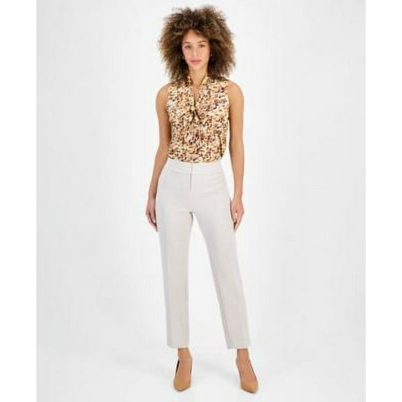 Kasper Slim Straight-Leg Trousers Butterscotch 16