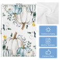 thumbnail image 5 of Thanksgiving Kitchen Towels Set of 2, Water Absorbent Dish Towel, Blue White Pumpkin Autumn Fall Leaf Decorative Hand Towels - Quick Drying Cloth for Cooking Baking, 18x28 Inch, 5 of 8