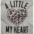 thumbnail image 2 of Pizza Piece Of Heart Valentines Day Women's Long Sleeve T Shirt Brisco Brands S, 2 of 6