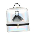 thumbnail image 3 of Mochila de regalo para danza de ballet perfecl bolsa de gimnasio plata, 3 of 8