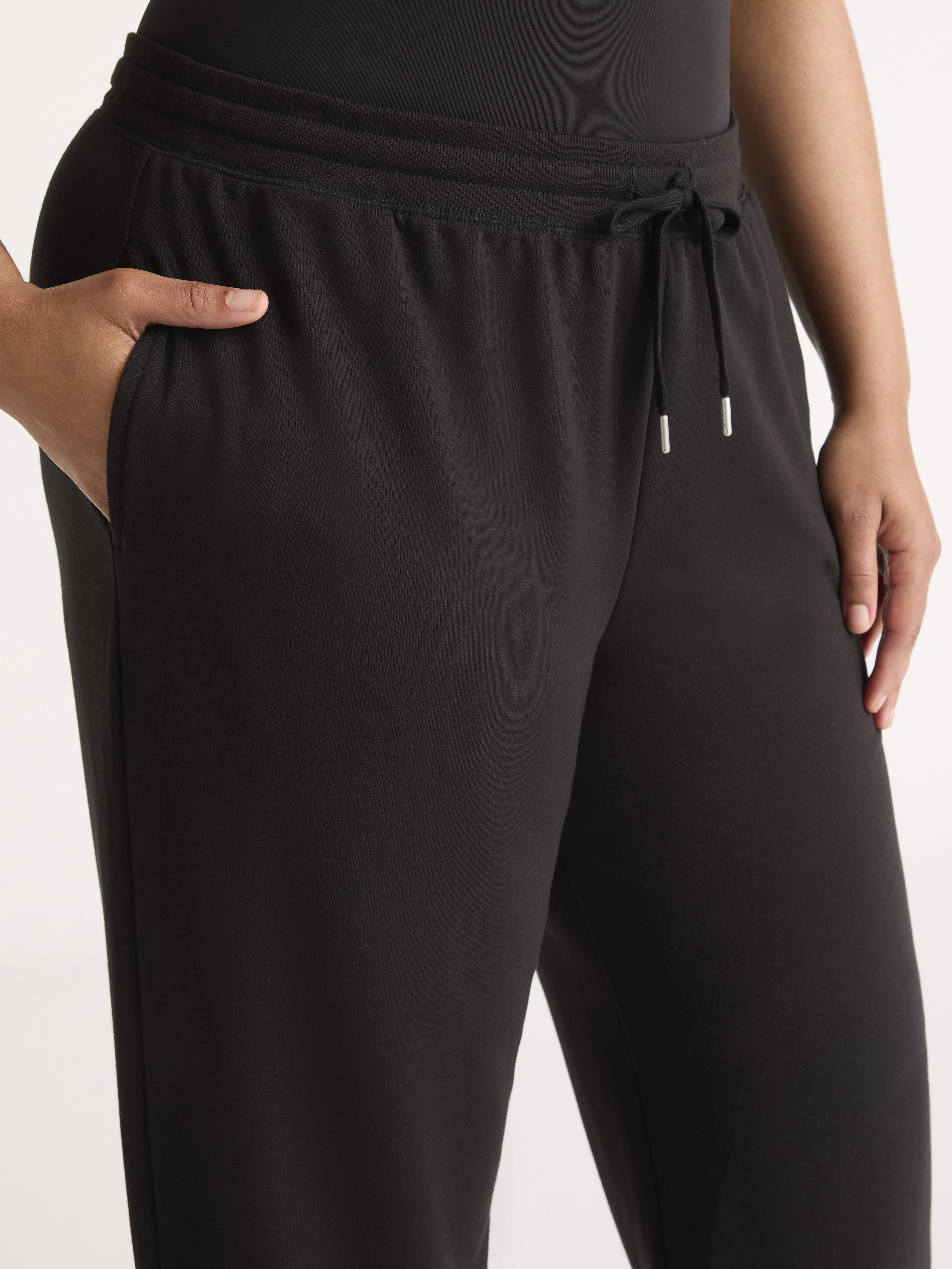 Joyspun Women's French Terry Capri Sleep Pants, 25'' Inseam, Sizes XS-3X