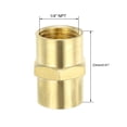 thumbnail image 2 of Brass Pipe Fitting , Equal Coupling Hex , 1/4" NPT ×1/4" NPT Female, 2 of 4