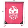 thumbnail image 2 of Soccer Party Favors | Soccer Drawstring Backpacks for Birthday Parties, Team events, and much more!, 2 of 4