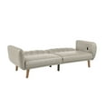 thumbnail image 5 of Weston Home Fosnavag Upholstered Convertible Split-Back Futon Sofa Bed with USB Charging Ports, Taupe, 5 of 11
