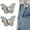 Blue, variant on Detachable Butterfly Clips, Reusable Waist Tightener for Loose Jeans & Pants - Fits Jackets, Coats, Shirts, Overalls
