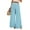 Blue, variant on Women's Geometric Print Palazzo Pants - High Waist Wide Leg Bohemian Summer Casual Trousers with Elastic Waist ,Black,L