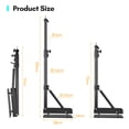 thumbnail image 2 of Wall Mounting Triangle Boom Arm Light Stand for Photography Strobe Light Monolight Softbox Reflector Ring Light Aluminum Alloy 5kg Load Capacity 180° Rotatable, Max. Length 130cm/ 51.2in, 2 of 7