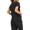 thumbnail image 3 of Hanes ComfortFit Stretch Women's and Women's Plus Vneck Rib Scrub Top, 3 of 4