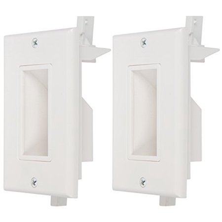 Buyer's Point Recessed Low Voltage Cable Wall Plate, Easy to Mount Outlet To