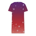 thumbnail image 6 of Christmas Long Nightgowns For Women Zip Up Bathrobes Tartan Dressing Gown Lightweight Housecoats Short Sleeve Nighties Long Length Nightdresses Multicolor A XL, 6 of 7