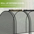 thumbnail image 6 of Outsunny 9 x 4ft Crop Cage with Zippered Doors and Storage Bag, Black, 6 of 10