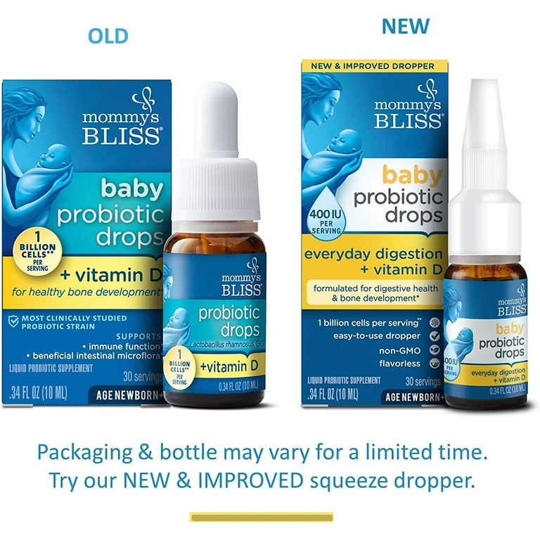 Mommy's Bliss Probiotic Drops Vitamin D oz (Pack of
