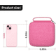 thumbnail image 3 of Estuche organizador de anteojos de sol de viaje para anteojos de sol polarizadas Xtellar rosa, 3 of 4