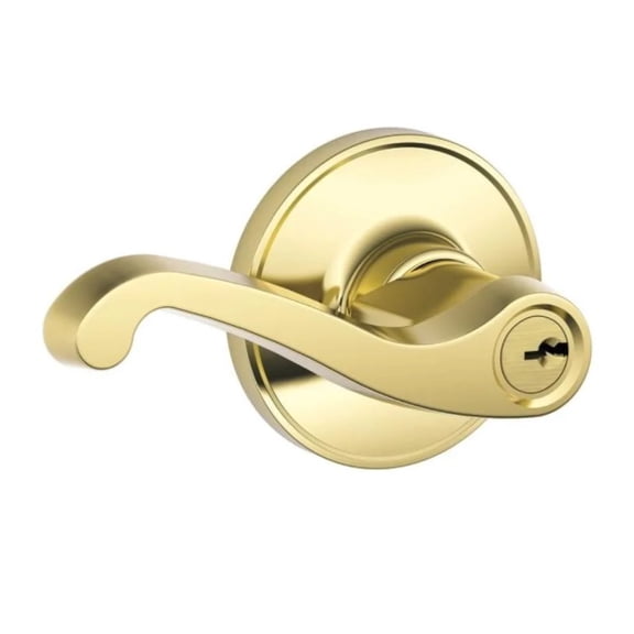 Schlage LaSalle Single Cylinder Keyed Entry Door Lever Set from the J-Series J54 V LAS 605