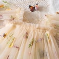 thumbnail image 4 of Robe Tutu pour Bébé Fille Princesse Sans Manches Papillon Tulle Robe d'Été pour Fête d'Anniversaire, 4 of 7