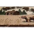thumbnail image 5 of Handcraft Rugs Cabin Rug  Lodge, Cabin Nature and Animals Area Rug  Modern Nature Pattern Cabin Area Rug  Abstract, Chocolate/Beige/Green-Bear/Lodge 2x 3 feet Doormat, 5 of 7