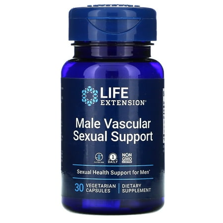 Male Vascular Sexual Support  30 Vegetarian Capsules  Life Extension
