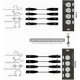 thumbnail image 5 of 1 Piece 4 Channel 3 Pin XLR Audio and Over Network Cable Extender DMX512 Network Signal Extender Male Easy Installation Easy to Use Male Black, 5 of 5
