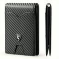 thumbnail image 4 of 1pc Ultra-Thin Men's Wallet - Carbon Fiber Inspired, RFID-Blocking, Minimalist Design - Perfect for Daily Use & With Stylish Gift Box, 4 of 6