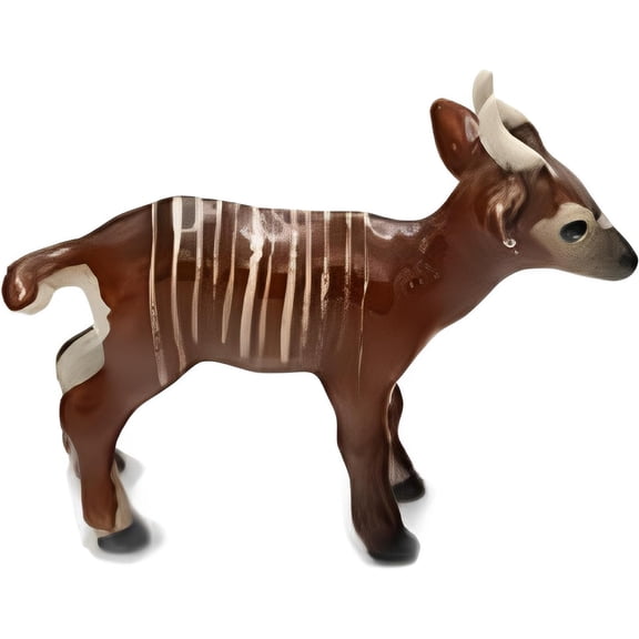 Little Critterz Antelope Bongo "Kenya" - Hand-painted Home Decor Animal Decorative Figurine Birthday Gift - Miniature Porcelain Figurine