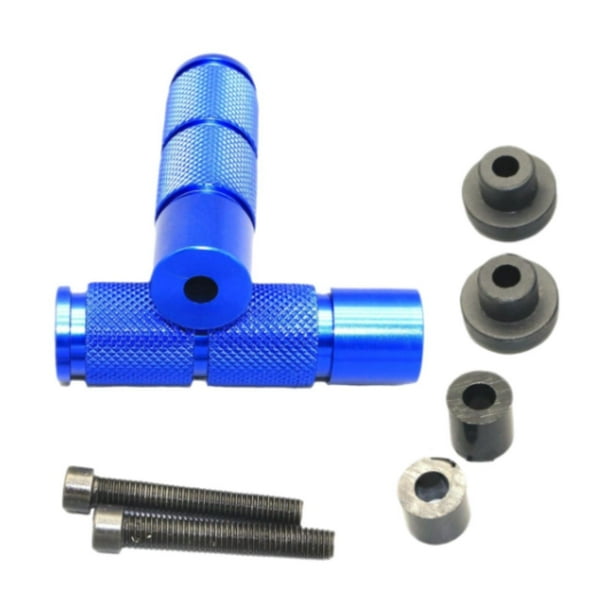 Reposapiés y pedales genéricos para pasajero de motocicleta, reparación de alto rendimiento Azul