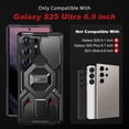thumbnail image 2 of Funda TONGATE con soporte magnético para Samsung Galaxy S25 Ultra, color negro, 2 of 9