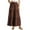 Coffee, variant on Amvlyk Summer Skirts for Women Elastic High Waist Drawstring Beach Long Skirts Boho Maxi Skirt Vacation Skirts Flowy Casual Skirts for Going Out Party Beach Date