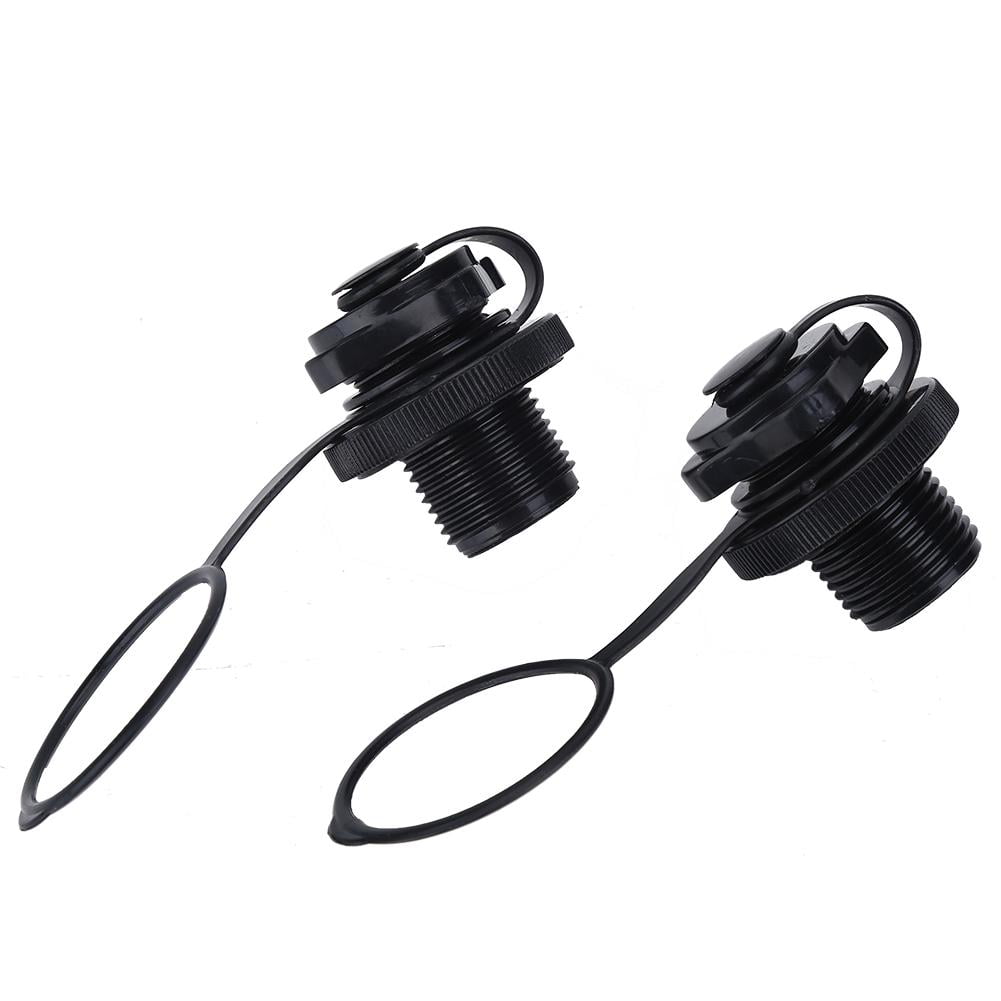 Air Valve Caps Screw For Inflatable Boat Fishing Boat Raft Airbed Outdoor Black 