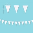 thumbnail image 2 of 40 Ft White Triangle Flags For Wedding Baby Bridal Shower Birthday Bachelorette, 2 of 5