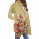 thumbnail image 5 of Cárdigan informal de manga larga para mujer, con estampado de manga larga, chaqueta tipo cárdigan, abrigo para mujer, 5 of 6