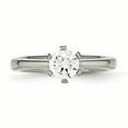 thumbnail image 4 of Primal Steel Titanium Cubic Zirconia Ring, 4 of 12