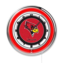 Illinois State University 19" Double Neon Wall Clock