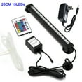 thumbnail image 2 of KBOOK Aquarium Fish Tank LED Light RGB Air Bubble Light With Remote Control 6.3"-18.1", 2 of 5