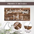 thumbnail image 3 of PVC Intoxicologist Bar Decor Vintage Hanging Plaque Funny Bar Sign with Drinks Pattern Rustic Wall Art Pub Bar Decoration for Home Kitchen Farmhouse Coffee Bar 12 x 6 x 0.04 Inches, 3 of 7