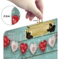 thumbnail image 4 of Coolnut Traditional Gnome Santa Claus Wood Pattern 12.5"x9" Clipboard, Acrylic Fashion Letter A4 Size Clipboards with Metal Clip for Nurses, Students,Teacher,Women, Man-Silver12x9in, 4 of 7