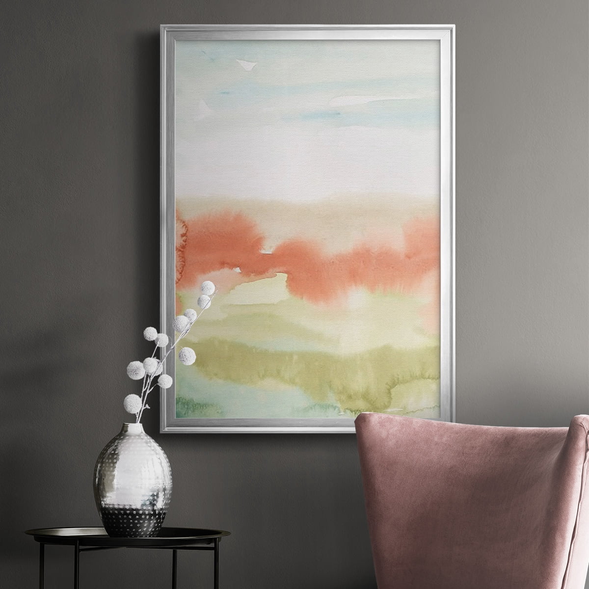 Blushing Sunrise I Premium Framed Print, in Gold, Black, or Silver - Ready to Hang