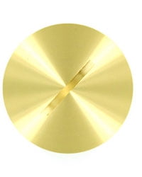 Leviton 5249-CAP Replacement Cap for Floor Box Single Receptacle 1.74 Inch - Brass