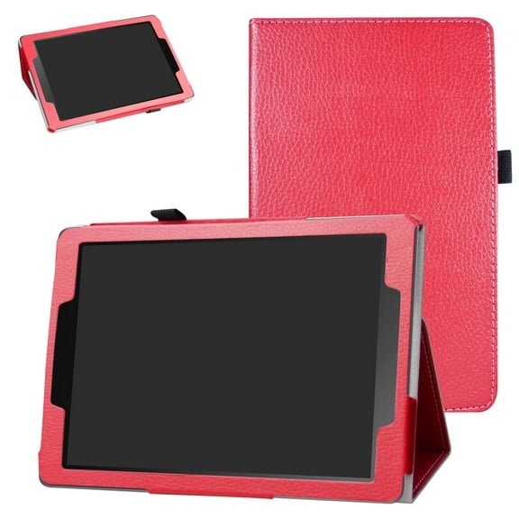 Labanema 9.7" ASUS Chromebook CT100PA Case, PU Leather Folio Stand Protective Case, Cover for 9.7" ASUS Chromebook CT100PA (Red)