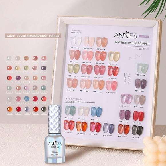 15ml Nail Gel Polish Translucent Jelly Gel Semi Permanent Pink UV Gel Nail Varnish Polish for Nail Shop