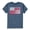 HEATHER BLUE, variant on Instant Message - Baseball & Bats Flag - Youth Boys Short Sleeve Graphic T-Shirt
