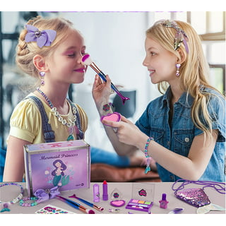 TOYLI Mermaid Makeup Kit for Kids, 13-Piece Kids Make Up Kit for Girls, All  Skin Tones, Kid-Friendly, Eyeshadow, Lip Gloss, Pretend, Gift, make up kits  for girls ages 6-12, kids play makeup