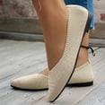 thumbnail image 2 of Mostsola Flats for Women Knitted Mesh Ballet Flats Shoes Pointed Toe Casual Walking Dress Shoes, 2 of 8