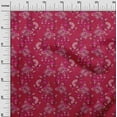 thumbnail image 2 of oneOone Viscose Chiffon Fabric Leaves|Floral & Paisley Block Printed Fabric 1 Yard 42 Inch Wide, 2 of 4